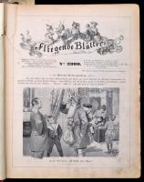 1903 Fliegende Blätter Nr. 2999-3046. sz. Gazdagon illusztrált, német nyelvű humoros heti lap. Későbbi félvászon-kötésben, kopott borítóval, sérült gerinccel, szakadt lapokkal (25-36 oldalak között), 25-312 p.