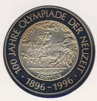 Ausztrália 1996. "Coubertin-100 éves az újkori olimpia" érmés, bélyeges borítékon T:PP
