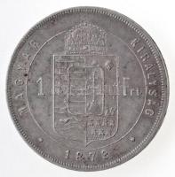 1873KB 1Ft Ag "Ferenc József / Középcímer" Körmöcbánya T:1-  Hungary 1873KB 1 Forint Ag &q...