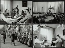 1976 Berlin, nemzetközi katonai rendezvény, 18 db fotó, különböző méretekben