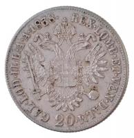1838E 20kr Ag "I.Ferdinánd" (6,64g) T:2,2- 
Huszár: 2084., Unger III.: 1421.b
