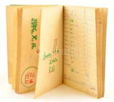 1974-1980 2 db vadásznapló, feljegyzésekkel