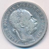 1891KB 1Ft Ag "Ferenc József / Fiume címer" T:2 Adamo M15