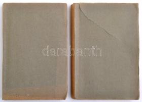 1930 Vasárnapi könyv. 1930. I. és II. félév. Teljes, XX. évfolyam. Papírkötésben, két kötetben, kiss...