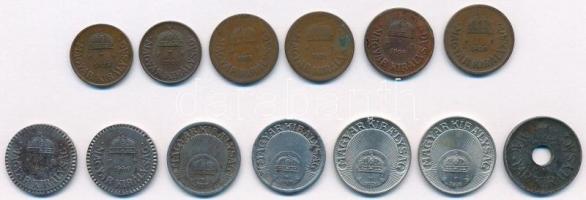 1936. 1f Br (2x) + 1928-1936. 2f Br (4x) + 1940. 2f Fe (2x) + 1940. 10f Fe (2x) + 1938. 20f Cu-Ni (2...