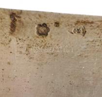 Ezüst (Ag.) tortakés, jelzett, h:26 cm, nettó:144 g