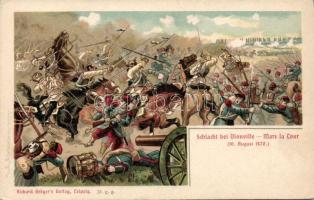 Battle of Voinville 1870 Litho
