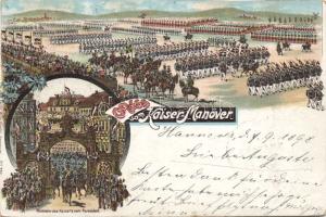 1898 Kaiser-manoeuvre Litho