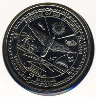 Marshall szigetek 1991. 5$ "Sivatagi Vihar hőseinek" érmés, bélyeges borítékon T:1