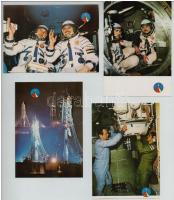 14 db MODERN űrhajős képeslap: Szovjet-Magyar Közös Űrrepülés 1980 / 14 modern Soviet-Hungarian astronautics, astronauts and spaceshuttle motive postcards