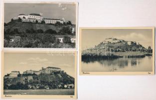 Munkács, Mukacheve, Mukacevo; vár / castle - 3 db régi képeslap / 3 pre-1945 postcards