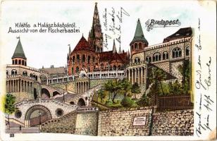 Budapest I. Halászbástya. litho