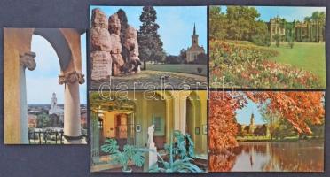 100 db MODERN magyar városképes lap kisebb városokkal / 100 modern Hungarian town-view postcards with smaller towns