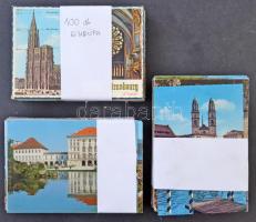300 db MODERN európai városképes lap / 300 modern European town-view postcards