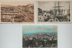 Fiume, Rijeka; 9 db régi képeslap / 9 pre-1945 postcards