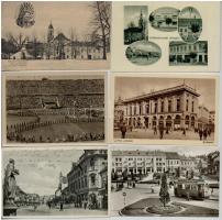 32 db RÉGI történelmi magyar városképes lap / 32 pre-1945 town-view postcards from the Kingdom of Hungary