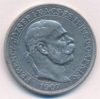 1907KB 5K Ag "Ferenc József koronázásának 40. évfordulója" T:2-  
Adamo K7.1