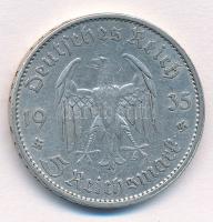 Német Harmadik Birodalom 1935A 5M Ag "Náci hatalom első évfordulója" T:2 karc
German Thir...