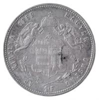 1869GYF 1Ft Ag "Ferenc József / Angyalos címer" Körmöcbánya (12,28g) T:1-,2 kis ph. / Hung...