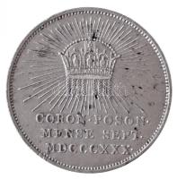 Habsburg Birodalom 1830. "V. Ferdinánd pozsonyi koronázása" Ag zseton. "FRANC I ET PE...