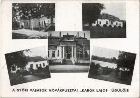 Novákpuszta (Kimle), a Győri Vasasok novákpusztai "Kabók Lajos" üdülője (Andrássy kastély). Dolák és Lengyel foto (EK)