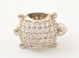 Ezüst(Ag) charm, 4 db, jelzéssel és jelzés nélkül, bruttó: 6,4 g