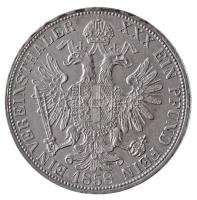 Ausztria 1858A Tallér Ag "Ferenc József" (18,44g) T:1- / 
Austria 1858A Thaler Ag "F...