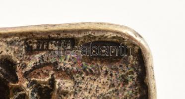 Ezüst(Ag) miniatűr házikó, jelzett, 2×2,5 cm, nettó: 13,4 g