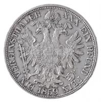 Ausztria 1859A Tallér Ag "Ferenc József" (18,52g) T:1,1- / 
Austria 1859A Thaler Ag "...