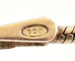 Ezüst(Ag) nyaklánc, jelzett, h: 50 cm, bruttó: 11,1 g