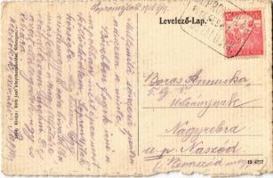 Kőszeg, Kincs villa. Kiadja Róth Jenő + 1918 Sopronújlak Postaiügyn. pecsét (b)