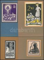 Gönczi-Gebhardt Tibor (1902-1994) és Béla (1901-1990): Ex librisei, összesen: 33 db, közte egy db tu...