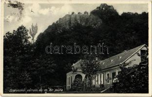 1940 Szarvaskő, várrom és m. kir. posta