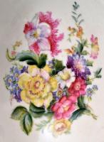 Ilmenau német bonbonier, matricás, jelzett, apró kopásokkal, 12×8,5×6,5 cm