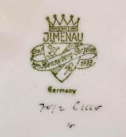 Ilmenau német bonbonier, matricás, jelzett, apró kopásokkal, 12×8,5×6,5 cm