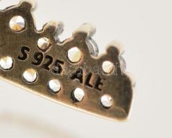 Ezüst(Ag) Pandora fülbevalópár, jelzett, h: 2 cm, bruttó: 2,6 g