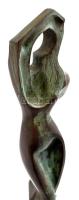 Archipenko Alexander (1887-1964): Fésülködő nő. Bronz, márvány talapzaton, utólagos nagy szériás önt...