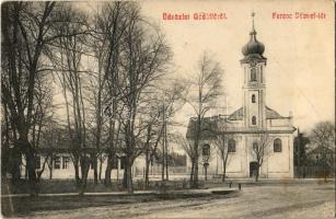 1910 Gödöllő, Ferenc József tér, Református templom. W. L. Bp. 4433. (EK)