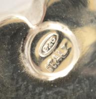 Ezüst(Ag) fáraó fejes medál, jelzett, h: 2 cm, nettó: 3,2 g