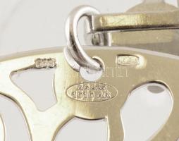 Ezüst(Ag) életfa medál, jelzett, d: 4,5 cm, nettó: 4,6 g