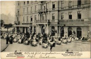 1906 Budapest V. Petanovits József Pilseni Sörcsarnoka a Vigadó téren, Thonet-udvar