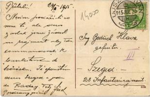 1915 Újszentiván, Görög keleti szerb templom, vasútállomás / railway station (ritka!)