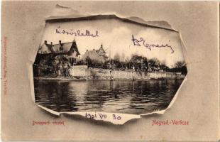 1901 Verőce, Nógrádverőce; Dunapart, villák. Kiadja Kopunecz József (EK)