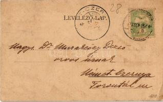 1903 Verőce, Nógrádverőce; Dunapart, villák. Kiadja Zoller József 65. sz. (EK)