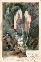 King Ludwig II. Embossed Litho