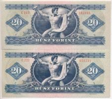 1975. 20Ft + 1980. 20Ft T:II,I-