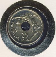 Spanyolország 1991. 25P "Barcelonai olimpia" érmés, bélyeges borítékon T:BU Ismertetővel!