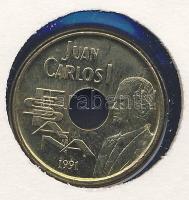 Spanyolország 1991. 25P "Barcelonai olimpia" érmés, bélyeges borítékon T:BU Ismertetővel!