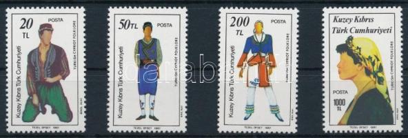 1987 Népművészet sor, Folklore set Mi 207-210