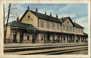 1916 Tata, Tata-Tóváros; Vasútállomás. Kiadja Lindenberg Adolf (Rb)